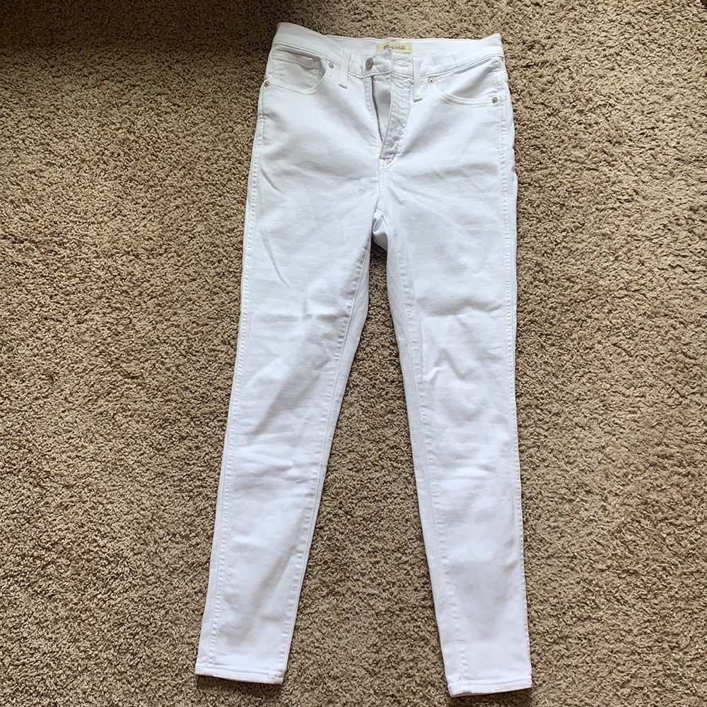 Madewell High Rise 10” Skinny, size 28, White
